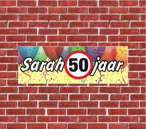 spandoek sarah 50 jaar